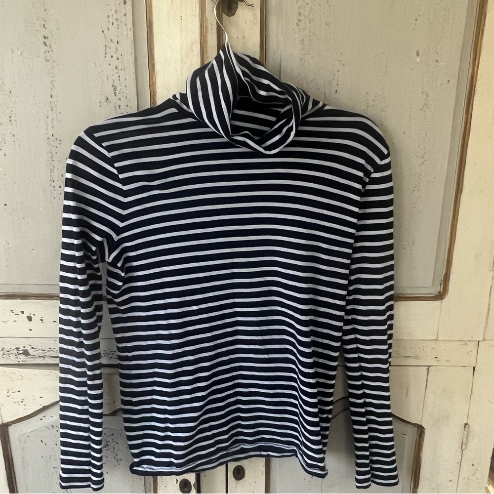 J Crew Striped TissueTurtleneck